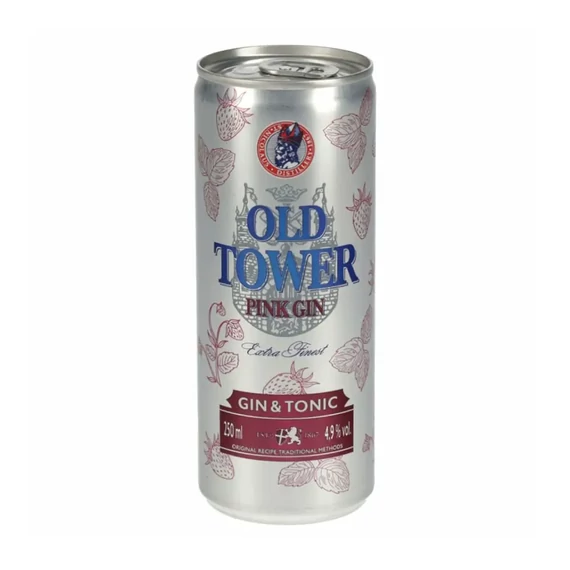 Old Tower Pink gin&amp;tonic 0,25l dob. DRS