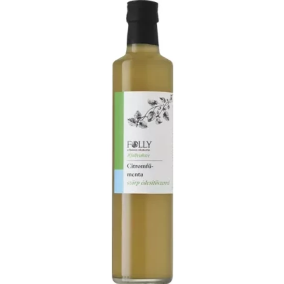 Folly Badacsonyi Cukormentes Citromfű Menta szirup 0,5l DRS
