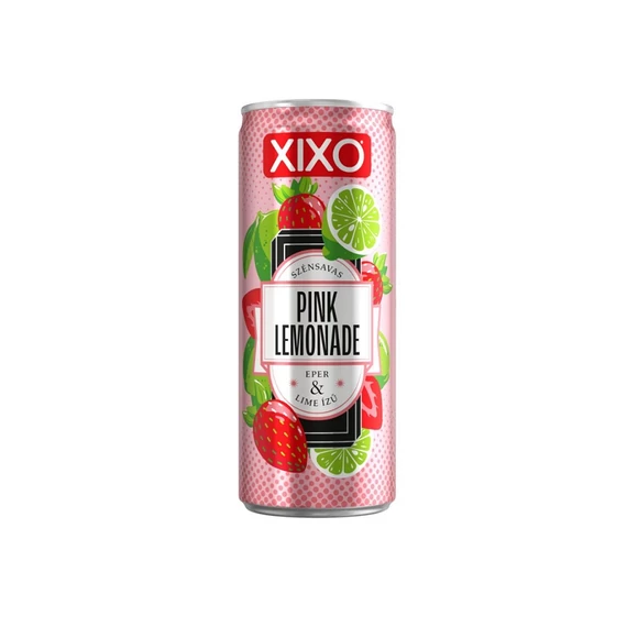 Xixo Lemonade szénsavas 250ml eper-lime CAN