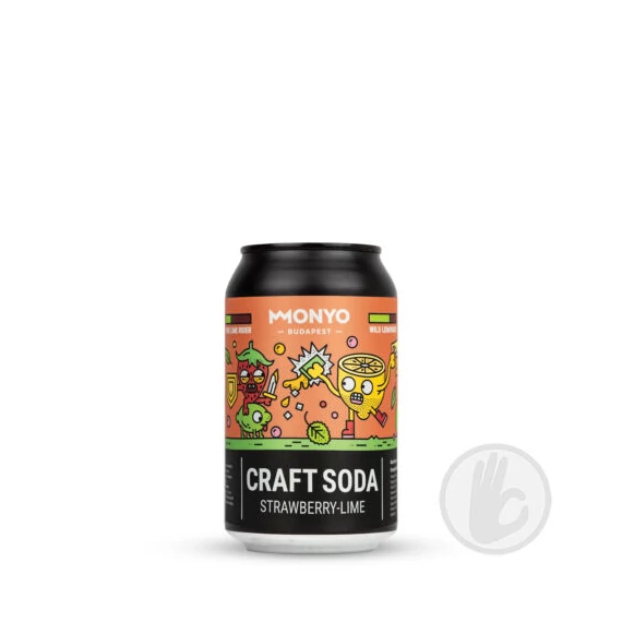 Monyo x Magyar Kézilabda Time Out Craft Soda Strawberry-Lime 0,33l DRS