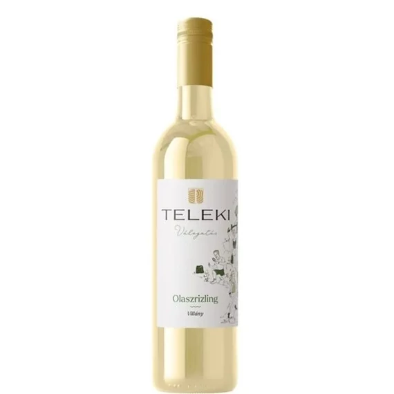 Teleki Válogatás Olaszrizling 0,75l üveg DRS Csányi
