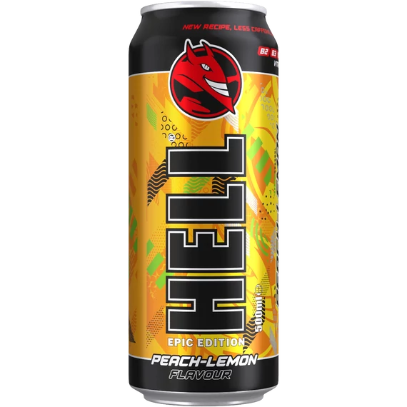 Hell 500ml CAN Peach-lemon 1/12 DRS