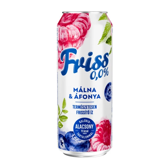 Borsodi Friss Málna-áfonya 0% 0,5l dob. alk.mentes DRS
