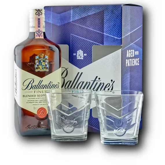 Ballantines Scotch Whisky 0,7l 40% +pohár DD DRS