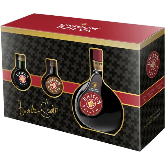 Unicum 0,7L 40% + Szilva 0,04l + Barista 0,04l DD
