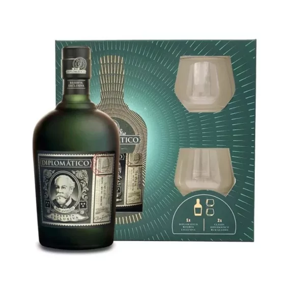 Diplomatico Reserva Exclusiva rum 0,7l 40% +2 O.F. pohár DD DRS