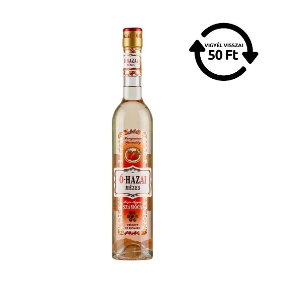 Ó-Hazai Mézes Ágyas Szamóca likőr 0,5l 30% DRS