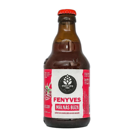 Fenyves Szűretlen Málnás Búza sör 0,5l 4,8% 1/20 DRS