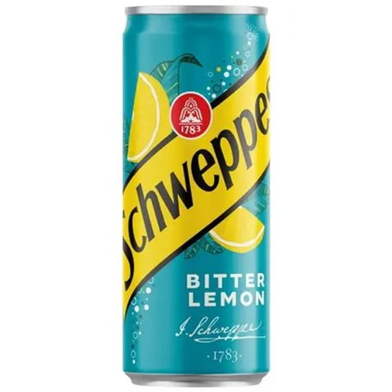 0,33L CAN Schweppes Bitter Lemon Sleek 1/24 DRS