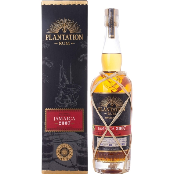 Plantation Jamaica 2007 Single Cask Sauternes Rum Papír díszdobozban 0,7l 46,8%