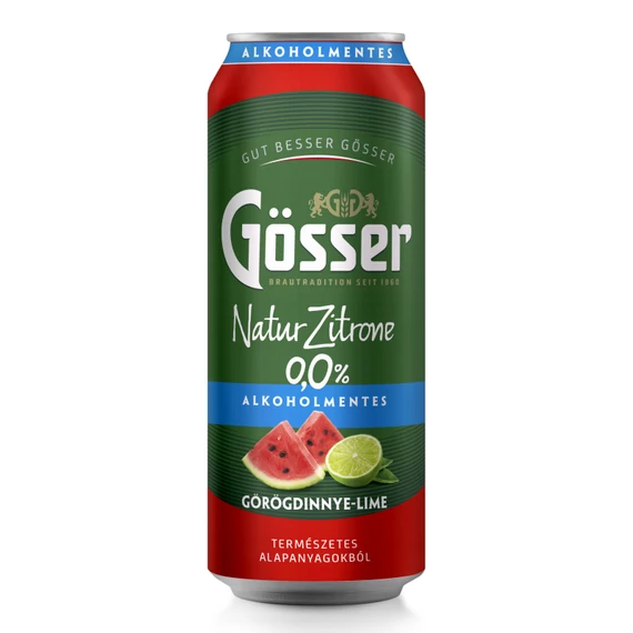 Gösser Natur Zitrone Görögdinnye-Lime 0% 0,5l dob. alk.mentes