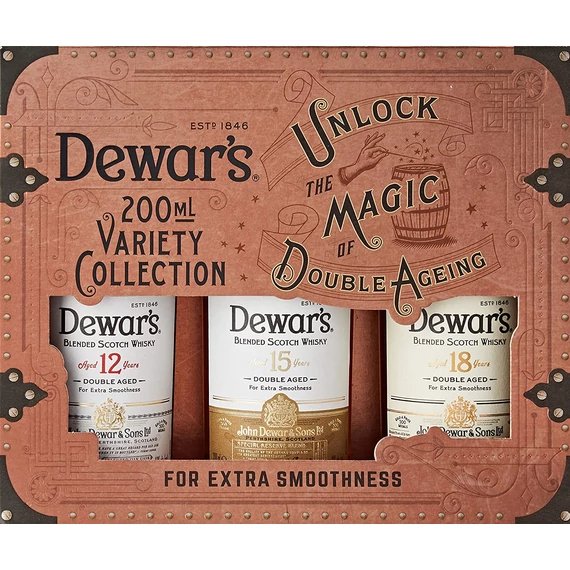 Dewar s whisky Variety Collection 12,15,18 éves 3x0,2l DD