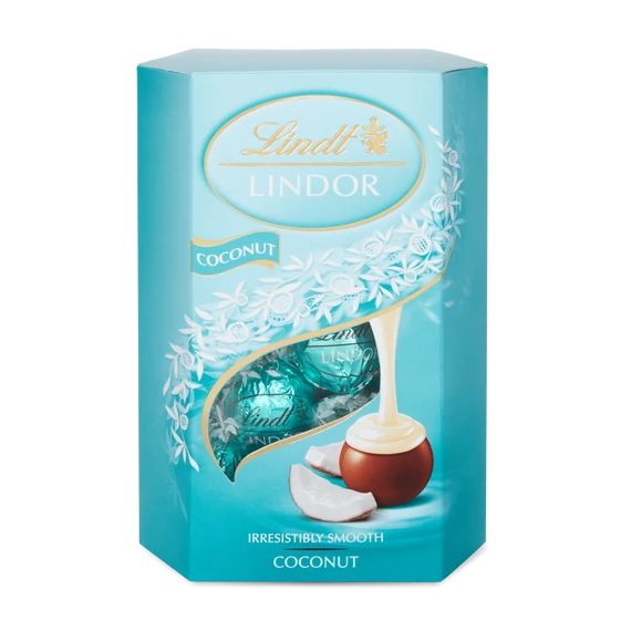 Lindt Tejcsokoládé Lindor golyó 200g Kókusz B