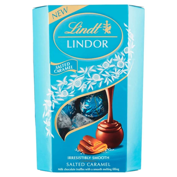 Lindt Tejcsokoládé Lindor golyó 200g Sós karamella B