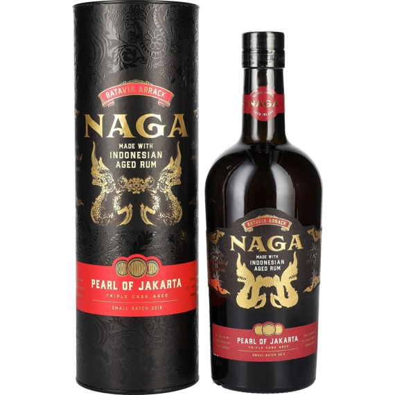 Naga Pearl of Jakarta Triple Cask Aged Small Batch Rum Díszdobozban