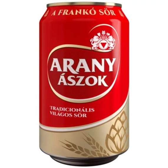  Kisker Arany Ászok sör 0,33l 4,3% dob. DRS
