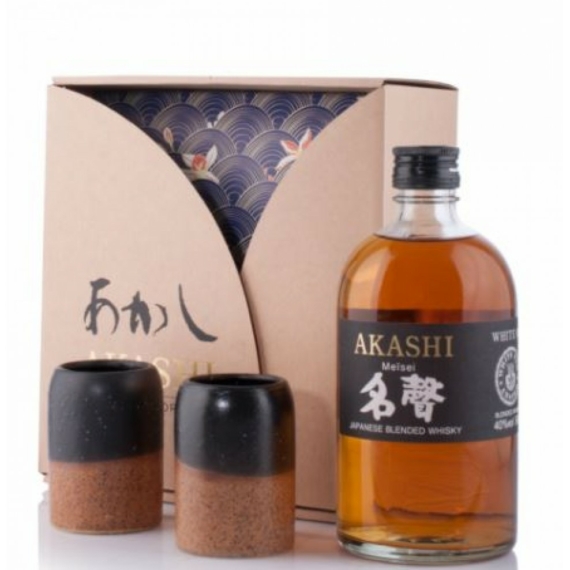 Akashi Meisei Japán Whisky Ajándékcsomag 0,5l 40%