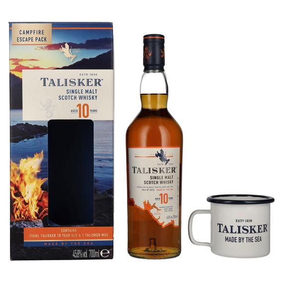 Talisker 10 éves Campfire Escape Pack 0,7l + bögre DD