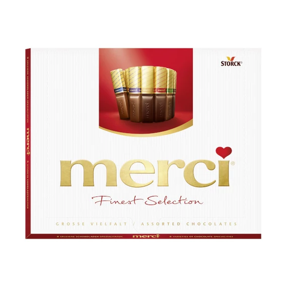 Merci 250g Piros tej-és étcsokoládé válogatás B