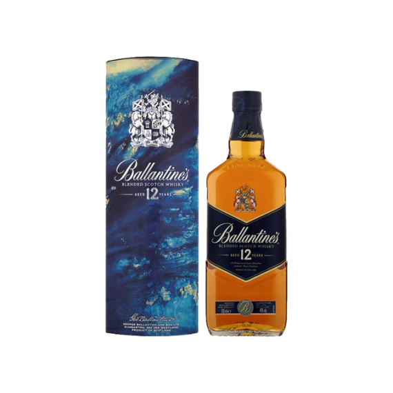 Ballantine's 12 éves Skót Whisky Fém Díszdobozban 40% 0,7l