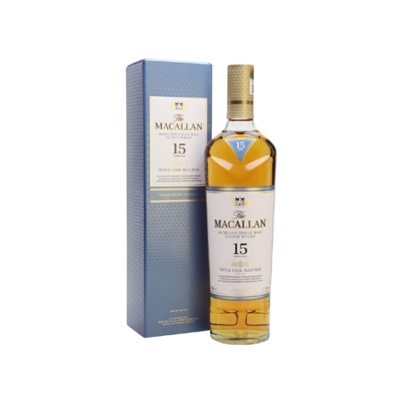 The Macallan 15 éves Triple Cask Scotch Whisky 0,7l 43% DD