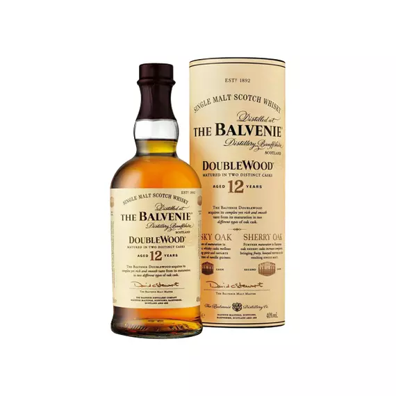 Balvenie 12 éves Double Wood Scotch Whisky 0,7l 40% henger DD