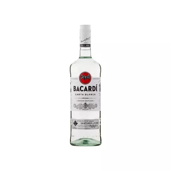 Bacardi Carta Blanca rum 1L 37,5%