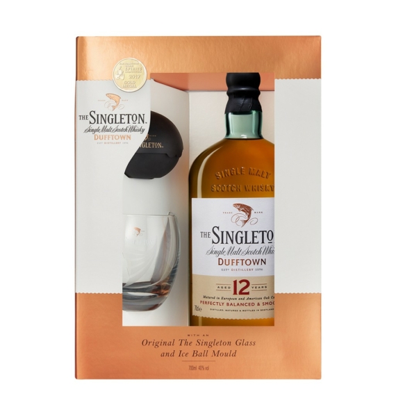 The Singleton of Dufftown 12 éves Whisky Pohárral és Jéggömb készítővel,